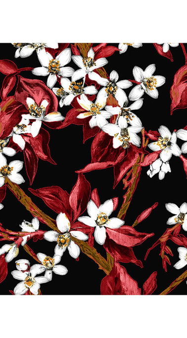 Audrey Dress #4 Shirt Collar 3/4 Sleeve Midi Length Cotton Musola (Magnolia New)