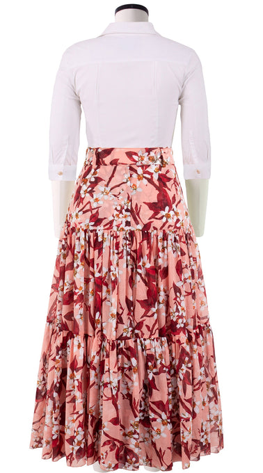 Emma Skirt Midi Plus Length Cotton Musola (Magnolia New)