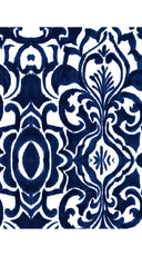 Eva Dress Crew Neck 3/4 Sleeve Maxi Length Cotton Musola (Maiolica Blue Tile Small)