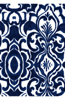 Florance Dress #2 Round Neck 1/2 Sleeve Long Length Cotton Stretch (Maiolica Blue Tile)