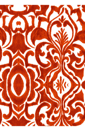 Florance Dress #2 Round Neck 1/2 Sleeve Long Length Cotton Stretch (Maiolica Blue Tile)