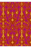 Audrey Dress #1 Shirt Collar 3/4 Sleeve Long Length Cotton Stretch (Marakeschi Ikat Bright)