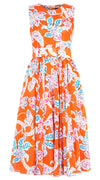 Aster Dress Crew Neck Sleeveless Midi Length Cotton Musola (Marseille Paisley Big)