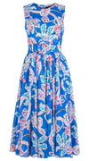 Aster Dress Crew Neck Sleeveless Midi Length Cotton Musola (Marseille Paisley Big)