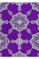 Aster Dress Shirt Collar 3/4 Sleeve Midi Length Cotton Musola (Medallion Paisley Bright)