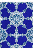 Aster Dress Shirt Collar 3/4 Sleeve Midi Length Poliamide Taffta (Medallion Paisley Bright)