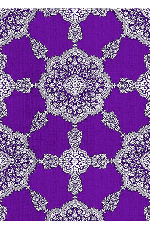 Aster Dress Shirt Collar 3/4 Sleeve Midi Length Poliamide Taffta (Medallion Paisley Bright)