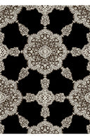 Audrey Dress #1 Shirt Collar 3/4 Sleeve Long Length Cotton Stretch (Medallion Paisley Dark)