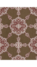 Aster Dress Shirt Collar 3/4 Sleeve Midi Plus Length Nylon (Medallion Paisley Dark)