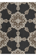 Aster Dress Shirt Collar 3/4 Sleeve Midi Length Poliamide Taffta (Medallion Paisley Dark)