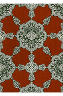 Aster Dress Shirt Collar 3/4 Sleeve Midi Length Poliamide Taffta (Medallion Paisley Dark)