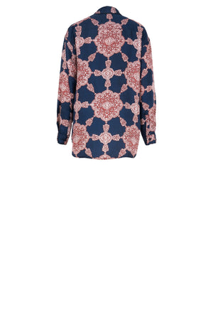 Nova Shirt Silk Twill (Medallion Paisley Dark)