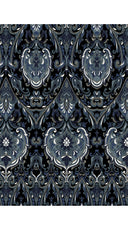 Florance Dress #2 Crew Neck 3/4 Midi Length Cotton Stretch (Mill Creek Paisley Dark)
