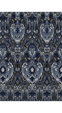 Aster Dress Shirt Collar 3/4 Sleeve Midi Length Wool Musola (Mill Creek Paisley Dark)
