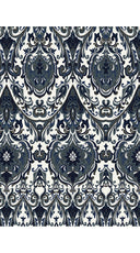 Florance Dress #2 Crew Neck 3/4 Midi Length Cotton Stretch (Mill Creek Paisley Dark)