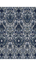 Florance Dress #2 Crew Neck 3/4 Midi Length Cotton Stretch (Mill Creek Paisley Dark)