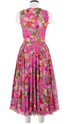 Aster Dress Crew Neck Sleeveless Midi Length Cotton Musola (Millie Fruit Toile)