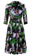 Zeller Dress Shirt Collar 3/4 Sleeve Long Length Cotton Musola (Mode Orchid)