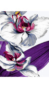 Zeller Dress Shirt Collar 3/4 Sleeve Long Length Cotton Musola (Mode Orchid)