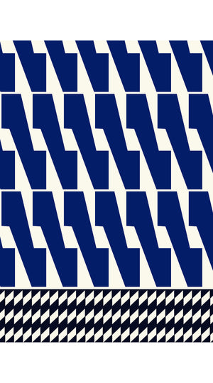 Aster Dress Shirt Collar 3/4 Sleeve Midi Length Cotton Musola (Mode Zigzag)