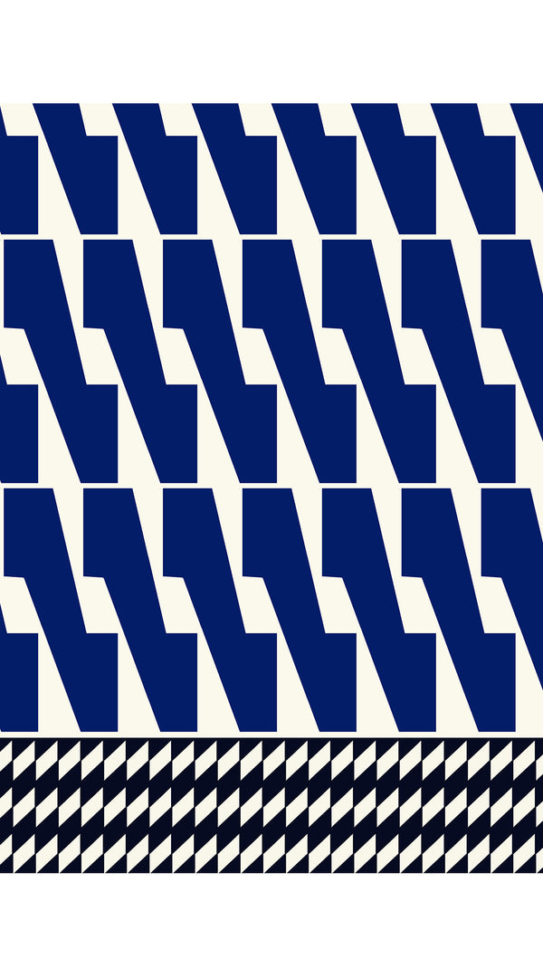 Aster Dress Shirt Collar 3/4 Sleeve Midi Length Cotton Musola (Mode Zigzag)