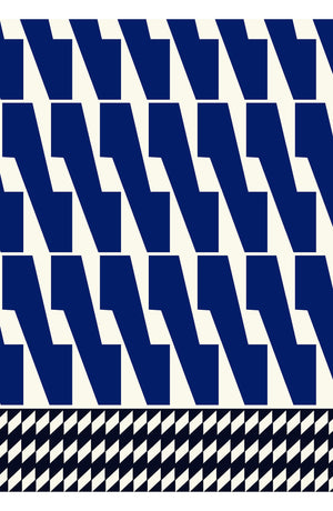 Aster Dress Shirt Collar 3/4 Sleeve Midi Length Cotton Musola (Mode Zigzag)