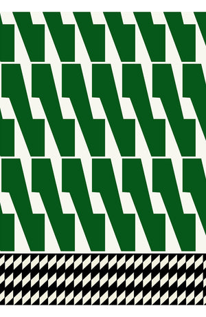 Aster Dress Shirt Collar 3/4 Sleeve Midi Length Cotton Musola (Mode Zigzag)