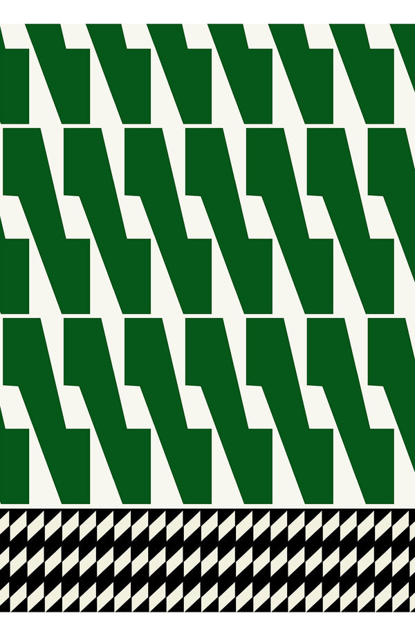 Aster Dress Shirt Collar 3/4 Sleeve Midi Length Cotton Musola (Mode Zigzag)