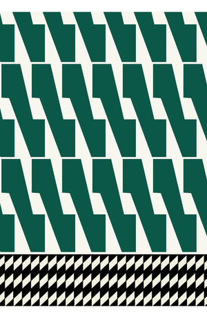 Aster Dress Shirt Collar 3/4 Sleeve Midi Length Cotton Musola (Mode Zigzag)