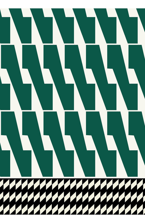 Aster Dress Shirt Collar 3/4 Sleeve Midi Length Cotton Musola (Mode Zigzag)