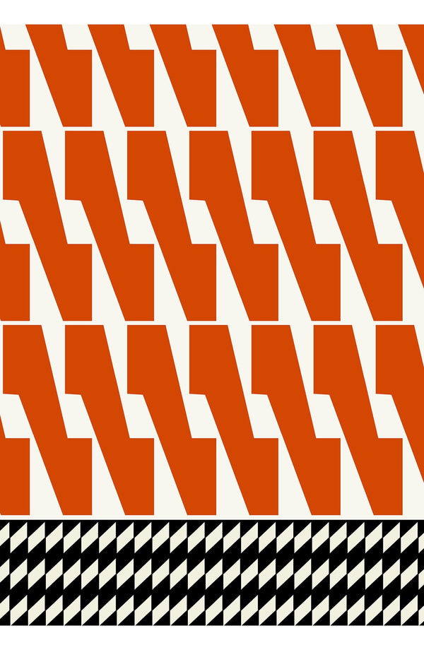 Aster Dress Shirt Collar 3/4 Sleeve Midi Length Cotton Musola (Mode Zigzag)