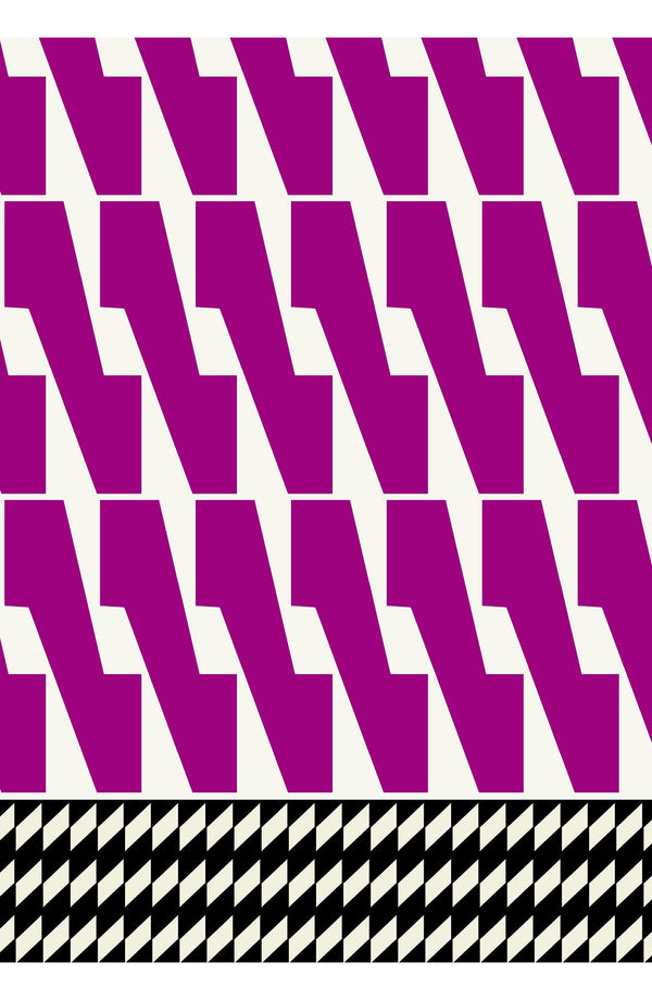 Aster Dress Shirt Collar 3/4 Sleeve Midi Length Cotton Musola (Mode Zigzag)