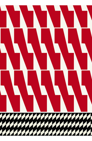 Aster Dress Shirt Collar 3/4 Sleeve Midi Length Cotton Musola (Mode Zigzag)