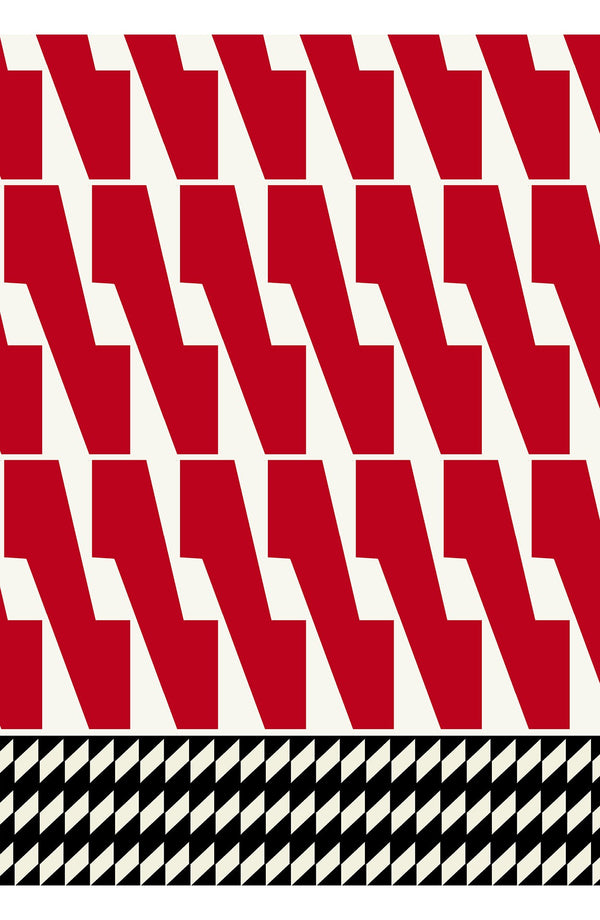 Aster Dress Shirt Collar 3/4 Sleeve Midi Length Cotton Musola (Mode Zigzag)