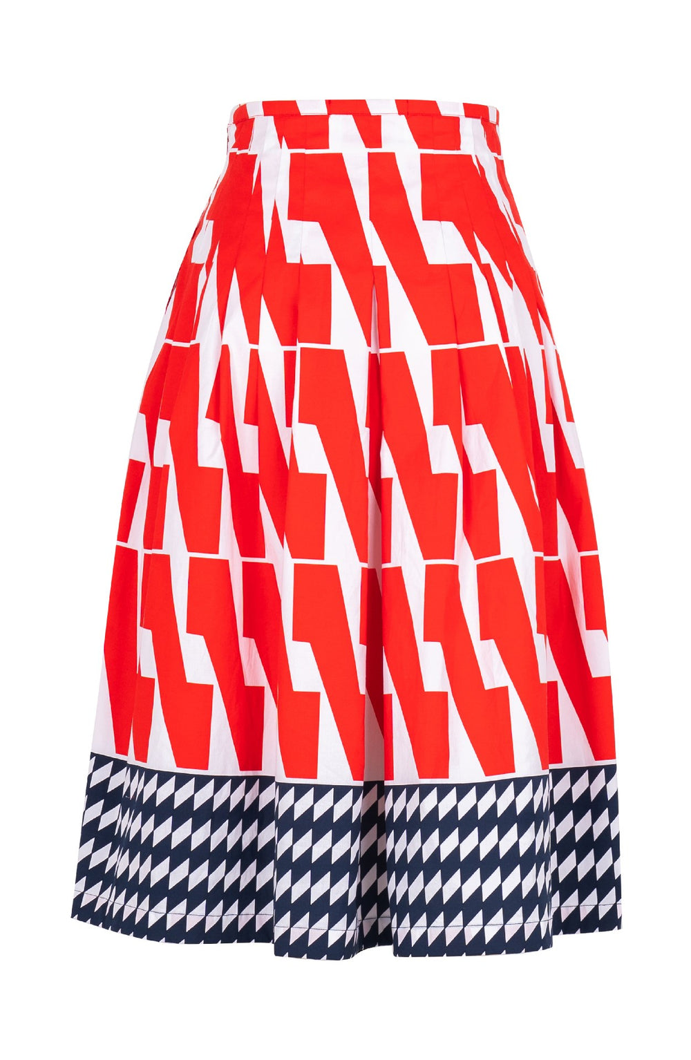 Zelda Skirt Long Length Cotton Stretch (Mode Zigzag)