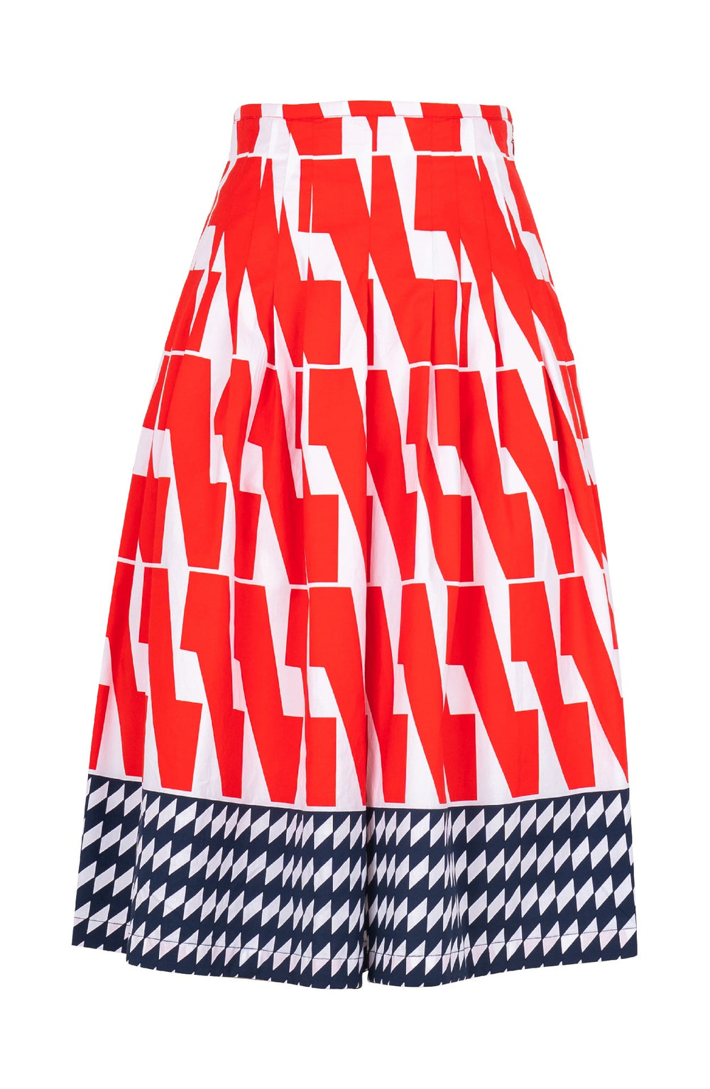 Zelda Skirt Long Length Cotton Stretch (Mode Zigzag)