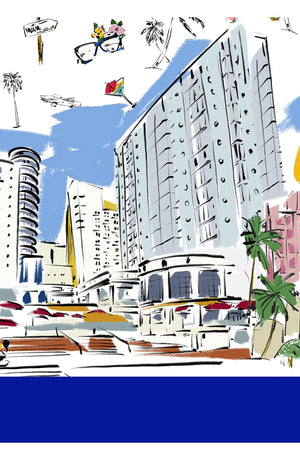 Aster Dress Shirt Collar 3/4 Sleeve Midi Length Cotton Musola (Monaco White)