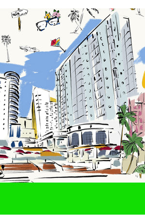 Zeller Skirt Midi Length Poliamide Taffta (Monaco White)