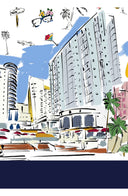 Zeller Skirt Long Length Cotton Stretch (Monaco White)