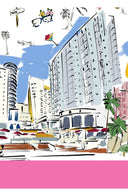 Terry Dress Shirt Collar Sleeveless Midi Plus Length Poliamide Taffta (Monaco White)