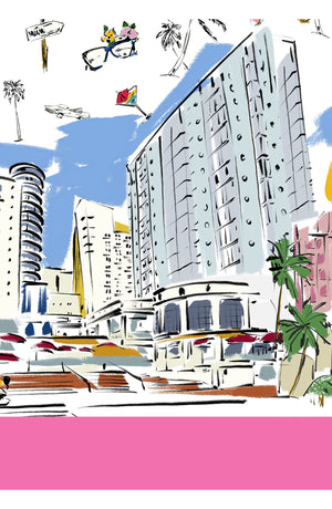 Zeller Skirt Long Length Cotton Stretch (Monaco White)