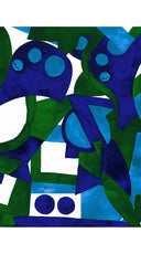 Aster Dress Shirt Collar 3/4 Sleeve Midi Length Cotton Musola (Morello Graphic Bright)