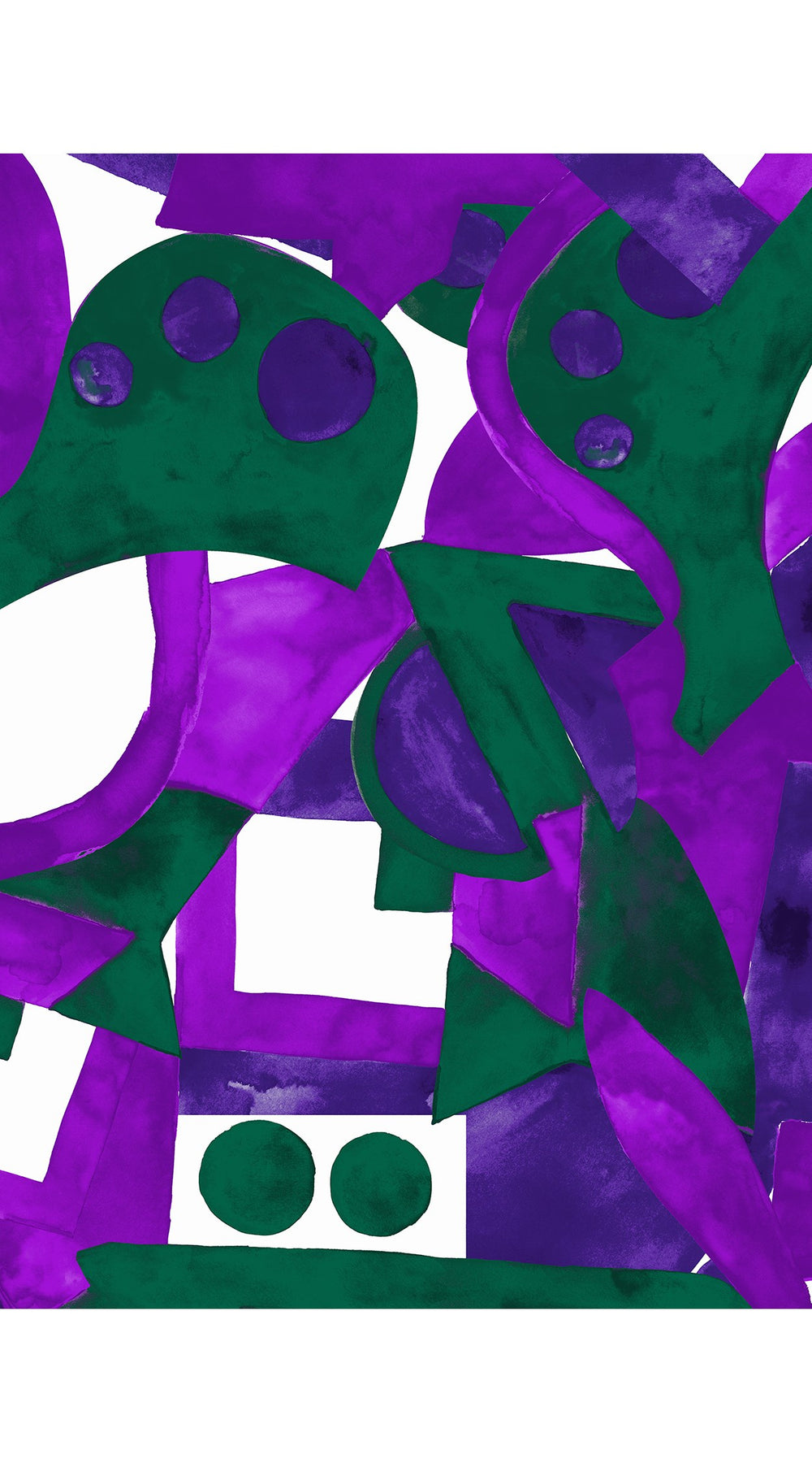 Audrey Dress #2 Shirt Collar 3/4 Sleeve Midi Length Cotton Stretch (Morello Graphic Bright)