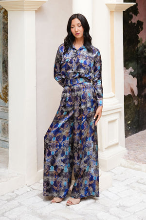Pajama Shirt & Pajama Pants Silk Twill (Morris Velvet)