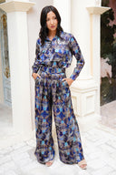 Pajama Shirt & Pajama Pants Silk Twill (Morris Velvet)