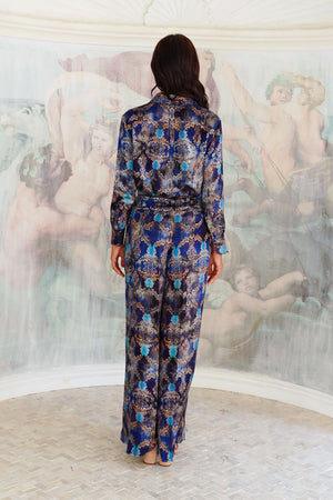 Pajama Shirt & Pajama Pants Silk Twill (Morris Velvet)