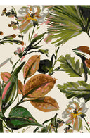 Leah Pants Silk Twill (Mozambique Flower Dark)