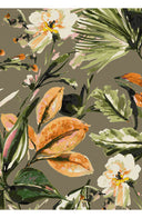Leah Pants Silk Twill (Mozambique Flower Dark)