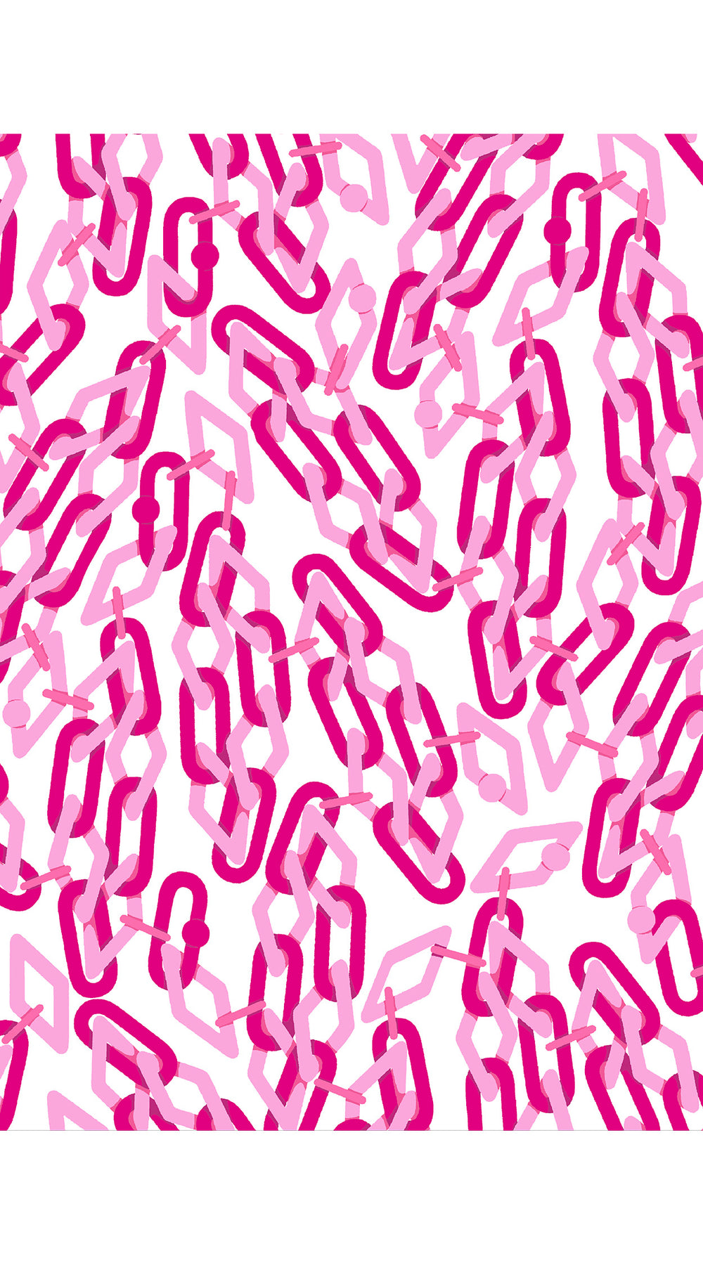 Aster Dress Shirt Collar 3/4 Sleeve Midi Length Cotton Musola (Multi Chain BIg White)