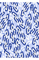 Audrey Dress #4 Shirt Collar 3/4 Sleeve Midi Length Cotton Musola (Multi Chain Pastel)